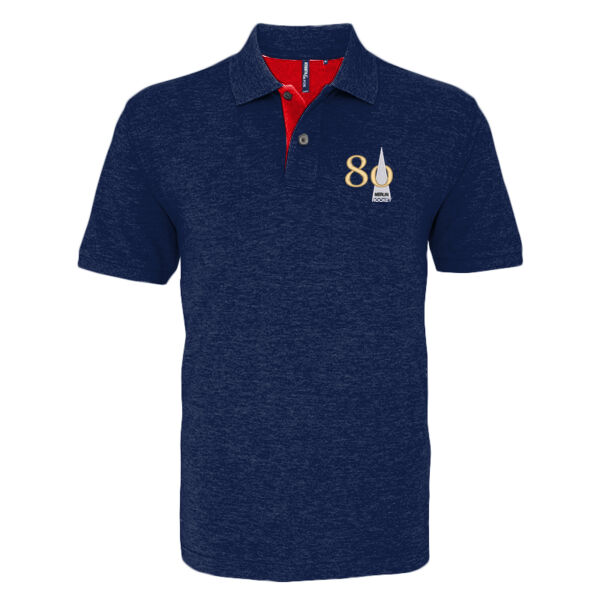 Men's Polo Shirt - Navy / Red Thumbnail